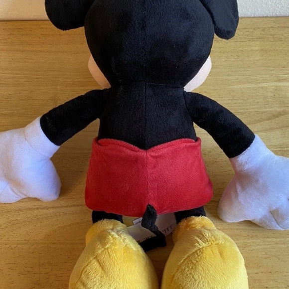 Disney Mickey Mouse Plush - Black, White, Red, Yellow - Picture 2 of 7